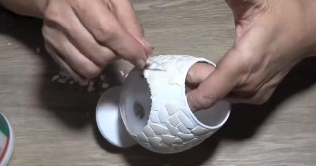 Подсвечник из обычного бокала своими руками